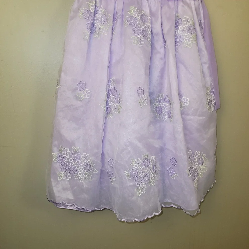 Title (SEO Optimized)Joan Calabrese Girls Lavender Floral Dress Size‎ 10...